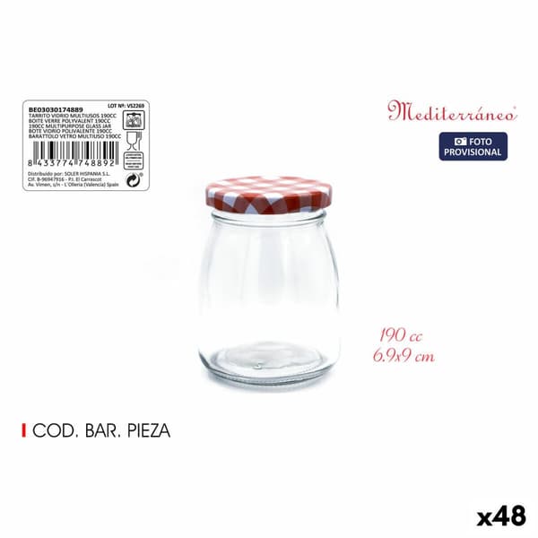 Glaskrus Mediterraneo MULTIFUNKTIONEL 190 ml Glas (48 enheder)