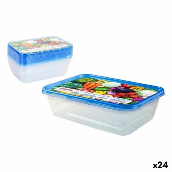 Madkassesæt 10 Privilege 49786 500 ml Rektangulær 17,5 x 12 x 4 cm (24 enheder)
