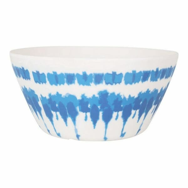 Salaattikulho Santa Clara Tie-Dye Sininen Valkoinen Melamiini (24 osaa)
