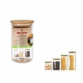 Pikkukuva 2 / 2: Purkki Quttin Borosilikaattilasi Bambu Silikoni 850 ml 10,2 x 16,8 cm (12 osaa) (9,5 x 16 cm)