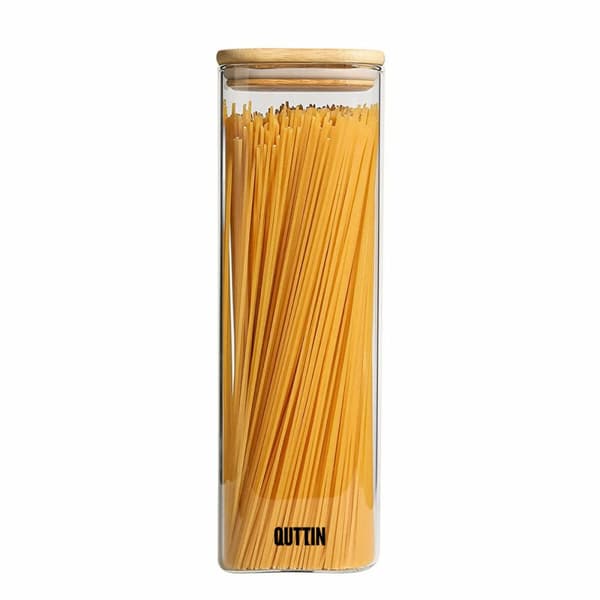 Purkki Quttin Bambu Neliö 1,3 L 8 x 27 cm (12 osaa)