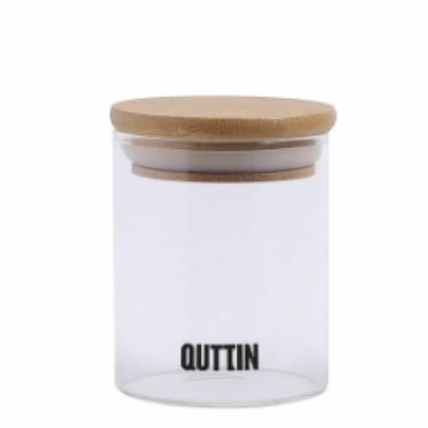 Gennemsigtig Glaskrukke Quttin    6,5 x 9 cm Silikone 200 ml (24 enheder)