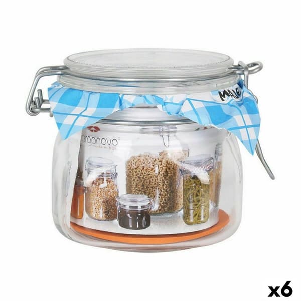 Purkki Borgonovo 500 ml 10,5 x 10,5 x 10 cm (6 osaa)