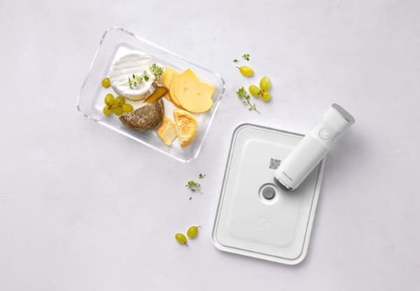 ZWILLING Fresh & Tallenna suorakaiteen muotoinen säiliö 2 L läpinäkyvä, valkoinen 1 kpl