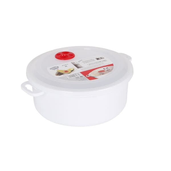 Matlåda med lock för mikroågsugn Dem 3 L 28 x 23 x 10 cm (12 antal)