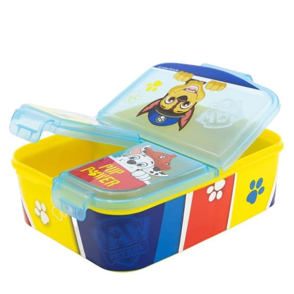 Lunchlåda - Stor måltidslåda - 74620 - LUNCHBOX MED FLERA FACK | PAW PATROL PUP POWER