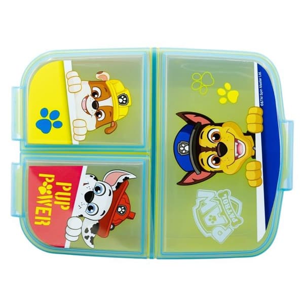 Lunchlåda - Stor måltidslåda - 74620 - LUNCHBOX MED FLERA FACK | PAW PATROL PUP POWER