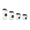Pikkukuva 1 / 5: 4 purkkia Home ESPRIT Musta Metalli Kristalli 2 L 11,4 x 11,4 x 26,7 cm