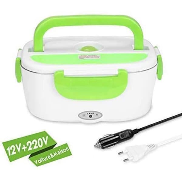 220V 12V Eluppvärmd Lunchlåda Matlåda Rostfri Matlåda.