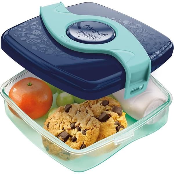 Snackbox - Maped - Picnik - 520ml - Enkel öppning - BPA fri - Blå
