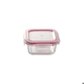 Miniatyrbild 3 av 6: Bergner Lunchbox Set Q4052 Röd fyrkantig borosilikatglas (3 st)