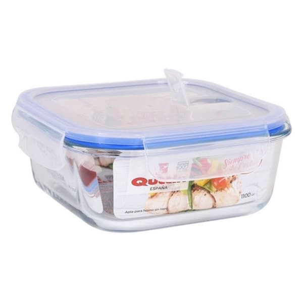 Hermetisk madkasse Quttin - 1100 cc - 18,5 x 18,5 x 7,5 cm