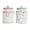Pikkukuva 1 / 3: Purkki DKD Home Decor Vihreä Pinkki Gingham 15,5 x 15,5 x 21 cm (2 osaa)