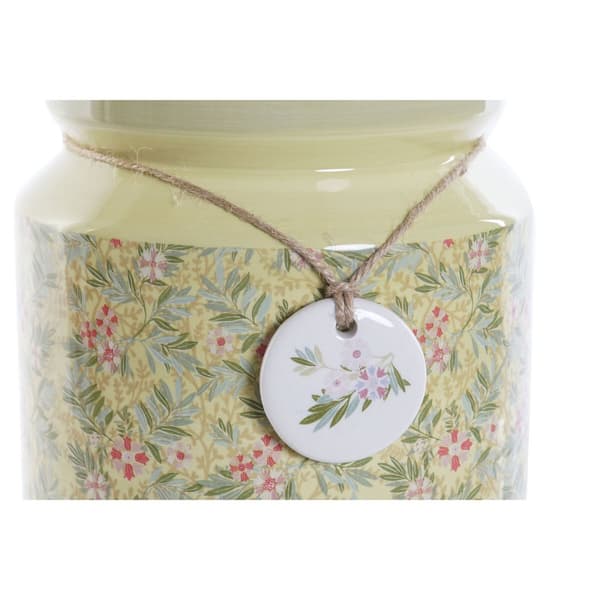 Burk DKD Home Decor Virágok 15,5 x 15,5 x 21 cm (2 antal)