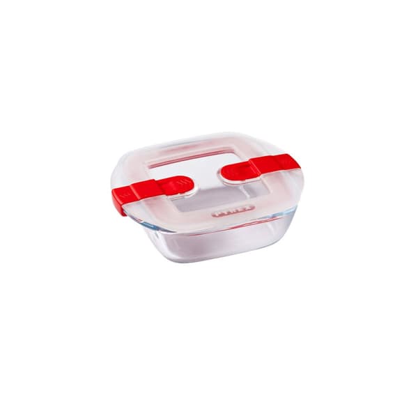 Ilmatiivis eväsrasia Pyrex Cook & Heat 15 x 12 x 4 cm 350 ml Läpinäkyvä Lasi (6 osaa)