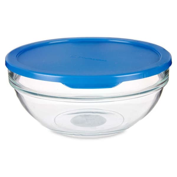 Rund matlåda med lock Chefs Blå 1,135 L 17,2 x 7,6 x 17,2 cm (4 antal)