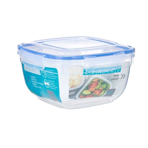 Hermetisk matlåda Fyrkantig Transparent Plast 2,4 L 20 x 11 x 20 cm (12 antal)