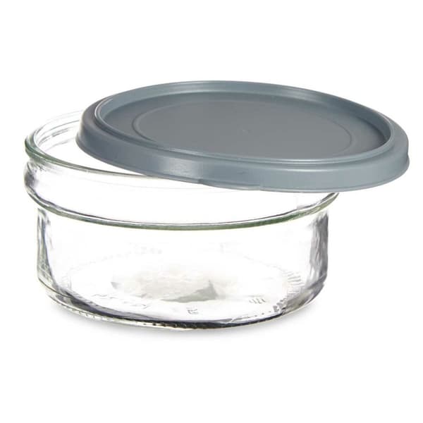 Rund madkasse med låg Vivalto 249-3 Grå Plastik 415 ml 12 x 6 x 12 cm (24 enheder)