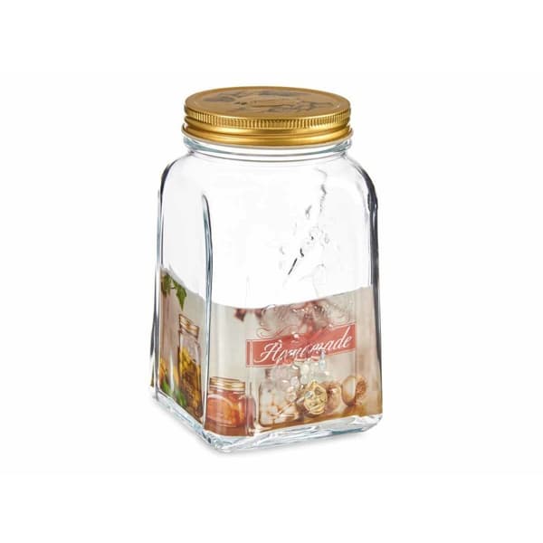 Beholder Pasabahce Homemade Gennemsigtig Gylden 1 L (12 enheder)