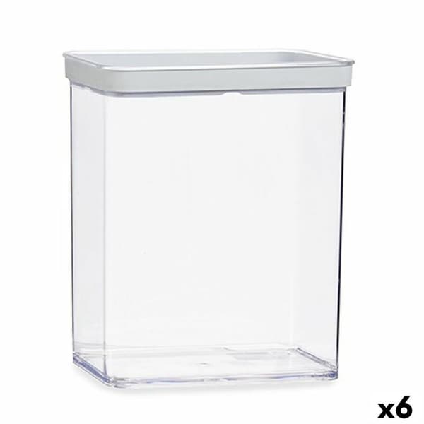 Purkki Läpinäkyvä Silikoni polystyreeni ABS 3,3 L 10,5 x 23,7 x 21 cm (6 osaa)