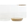 Miniatyrbild 3 av 3: Uppsättning med 3 Burkar Home ESPRIT Transparent Silikon Bambu Borosilikatglas 10 x 10 x 22,3 cm