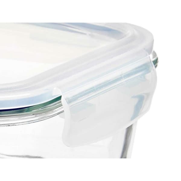 Lunchlåda Vivalto 90549 Transparent Silikon Borosilikatglas 1 L 22 x 7 x 16,5 cm (12 antal)
