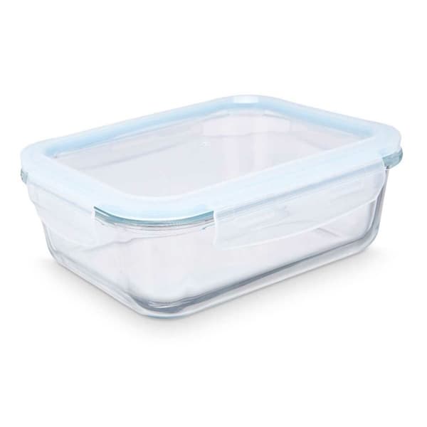 Lunchlåda Vivalto 90549 Transparent Silikon Borosilikatglas 1 L 22 x 7 x 16,5 cm (12 antal)