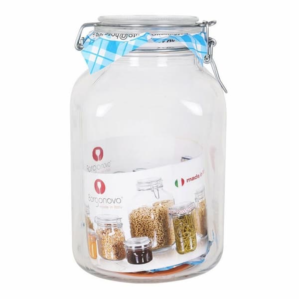Glasburk Borgonovo 33216 Hermetisk Transparent 3,1 L 13 x 13 x 24 cm (6 antal)