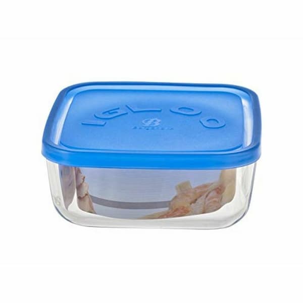 Lunchlåda Borgonovo 6277815 Blå 960 ml 15 x 15 x 6,2 cm (12 antal) (Ø 15 cm)