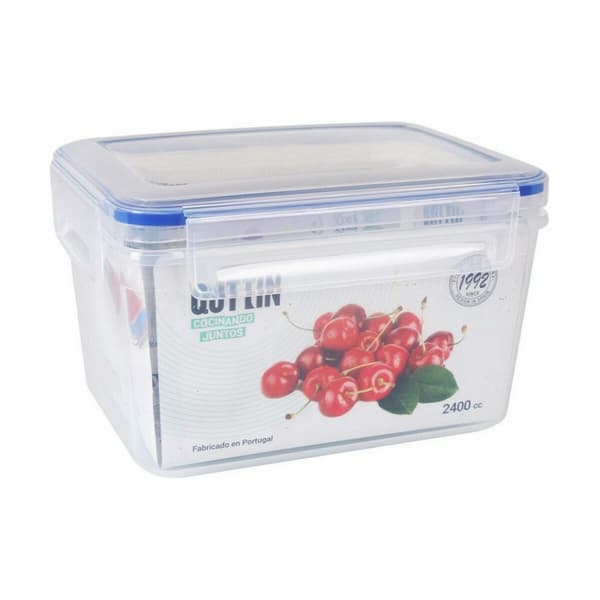Hermetisk matlåda Quttin L&F Rektangulär 20 x 15 x 12 cm (12 antal)