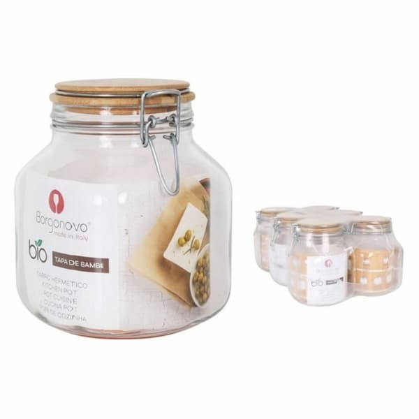 Purkki Borgonovo Primizie Bambu 1,7 L 12 x 12 x 17 cm (6 osaa)