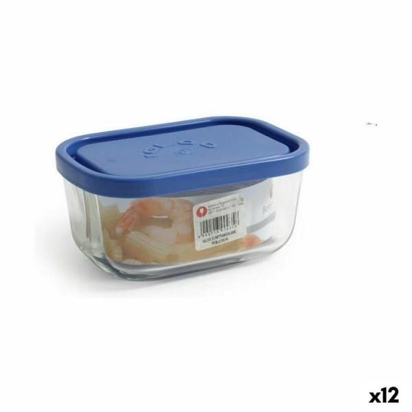 Eväsrasia Borgonovo Sininen Suorakulmainen 400 ml 13,5 x 9,5 x 6,5 cm (12 osaa)