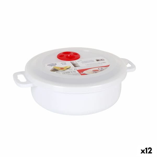 Matlåda med lock för mikroågsugn Dem 1,5 L (12 antal)