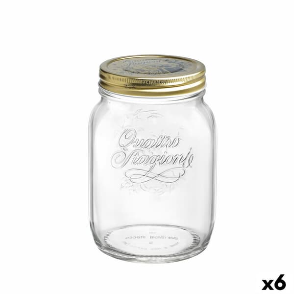 Behållare för matkonservering Bormioli Rocco Quattro Stagioni Transparent Glas (2 L) (6 antal)