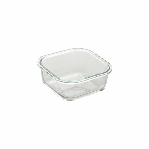 Lunchlådor, set Bergner Walking Anywhere Borosilikatglas cuadradas Fyrkantig 320 ml 520 ml 800 Strani Röd