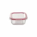 Miniatyrbild 5 av 7: Lunchlådor, set Bergner Walking Anywhere Borosilikatglas cuadradas Fyrkantig 320 ml 520 ml 800 Strani Röd
