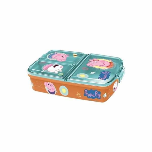 Burk med fack Peppa Pig polypropen 19,5 x 16,5 x 6,7 cm 17 x 14 x 7 cm