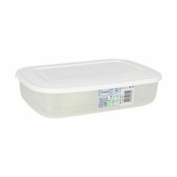 Lunchlådor, set 3 Tontarelli Family Vit Rektangulär 29,6 x 19,8 x 7,7 cm (20 antal)