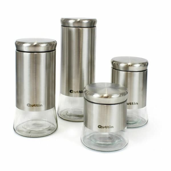 Burk Quttin Stål Glas 11,5 x 11,5 x 23,5 cm (12 antal) (1700 ml)