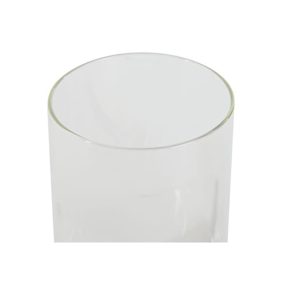 Uppsättning med 2 Burkar Home ESPRIT Gyllene Naturell Bambu Borosilikatglas 24 x 12 x 18,5 cm