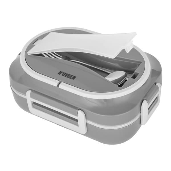 Lunchlåda N'oveen LB540 Mörkgrå Rostfritt stål 1 L 24 x 11 x 18,5 cm