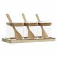 Miniatyrbillede 1 af 3: Sæt med 3 Dåser DKD Home Decor Multifarvet Gennemsigtig Natur 150 ml 20,5 x 8 x 1,5 cm