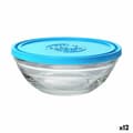 Miniatyrbillede 1 af 2: Rund madkasse med låg Duralex FreshBox Blå 500 ml (12 enheder)