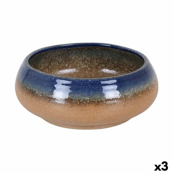 Salatskål Inde STONEWARE CARIBIAN 21 x 8 cm (3 enheder)