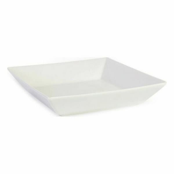 Salatskål La Mediterránea Elite Hvid Keramik 21 x 21 x 4,5 cm (6 enheder) (21 x 21 x 4,5 cm)