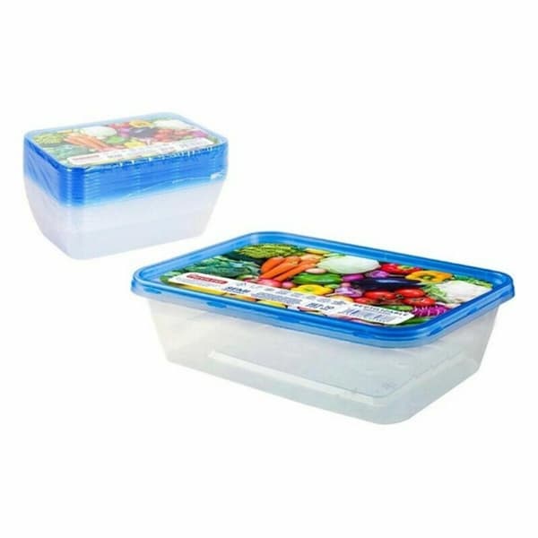 Madkassesæt 10 Privilege 49786 500 ml Rektangulær 17,5 x 12 x 4 cm (24 enheder)