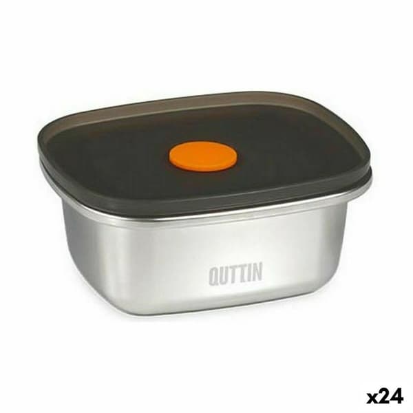 Hermetisk madkasse Quttin   Rustfrit stål Rektangulær 250 ml (24 enheder)