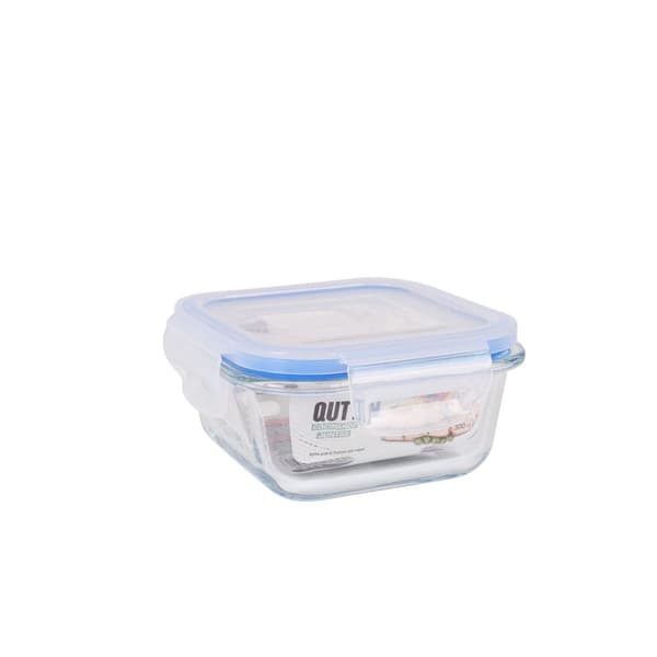 Hermetisk madkasse Quttin Firkantet 300 ml (12 enheder)