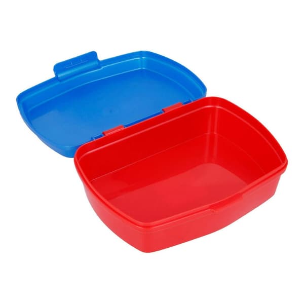 Madkasse til Sandwich Super Mario Plastik Rød Blå (17 x 5.6 x 13.3 cm)