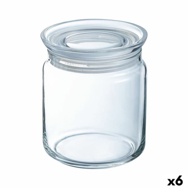 Krukke Luminarc Pav Gjennomsiktig Silikon Glass (1 L) (6 enheter)